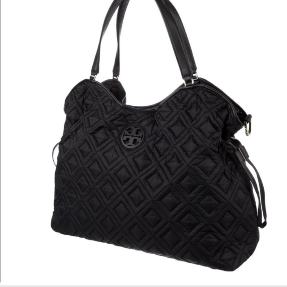 Tory Burch Marion Quilted Nylon Diaper Bag